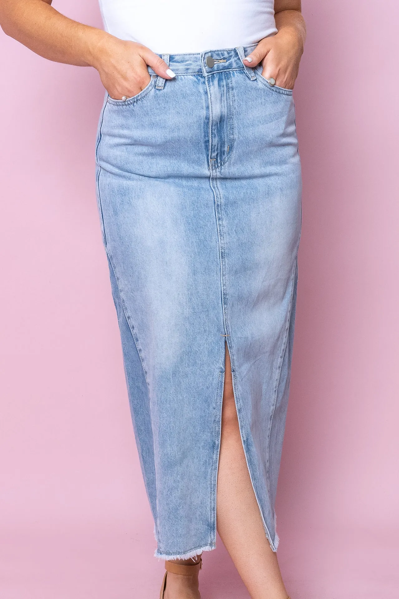 Clover Skirt in Light Denim sold by Always Alice product image thumbnail 3