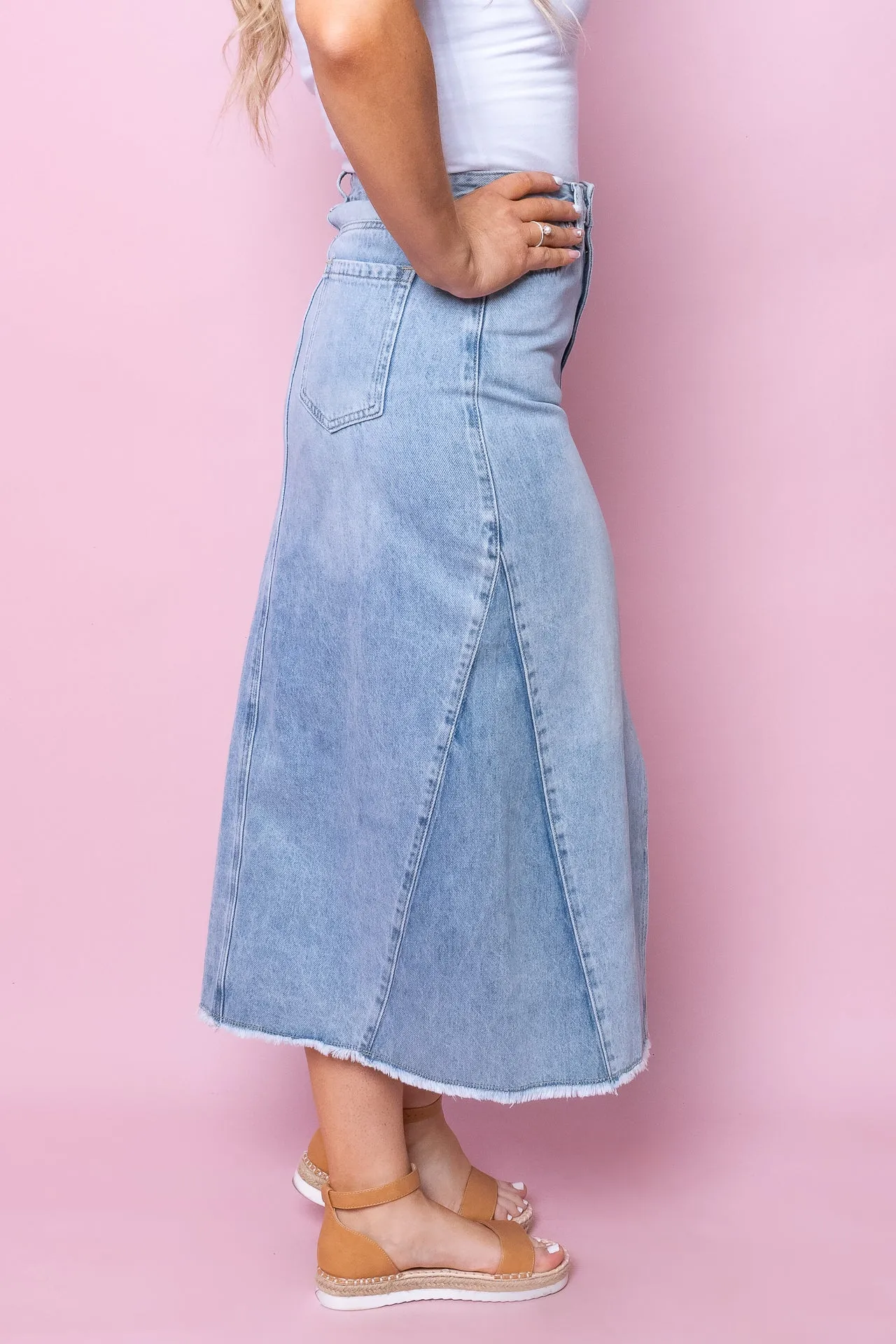 Clover Skirt in Light Denim sold by Always Alice product image thumbnail 4