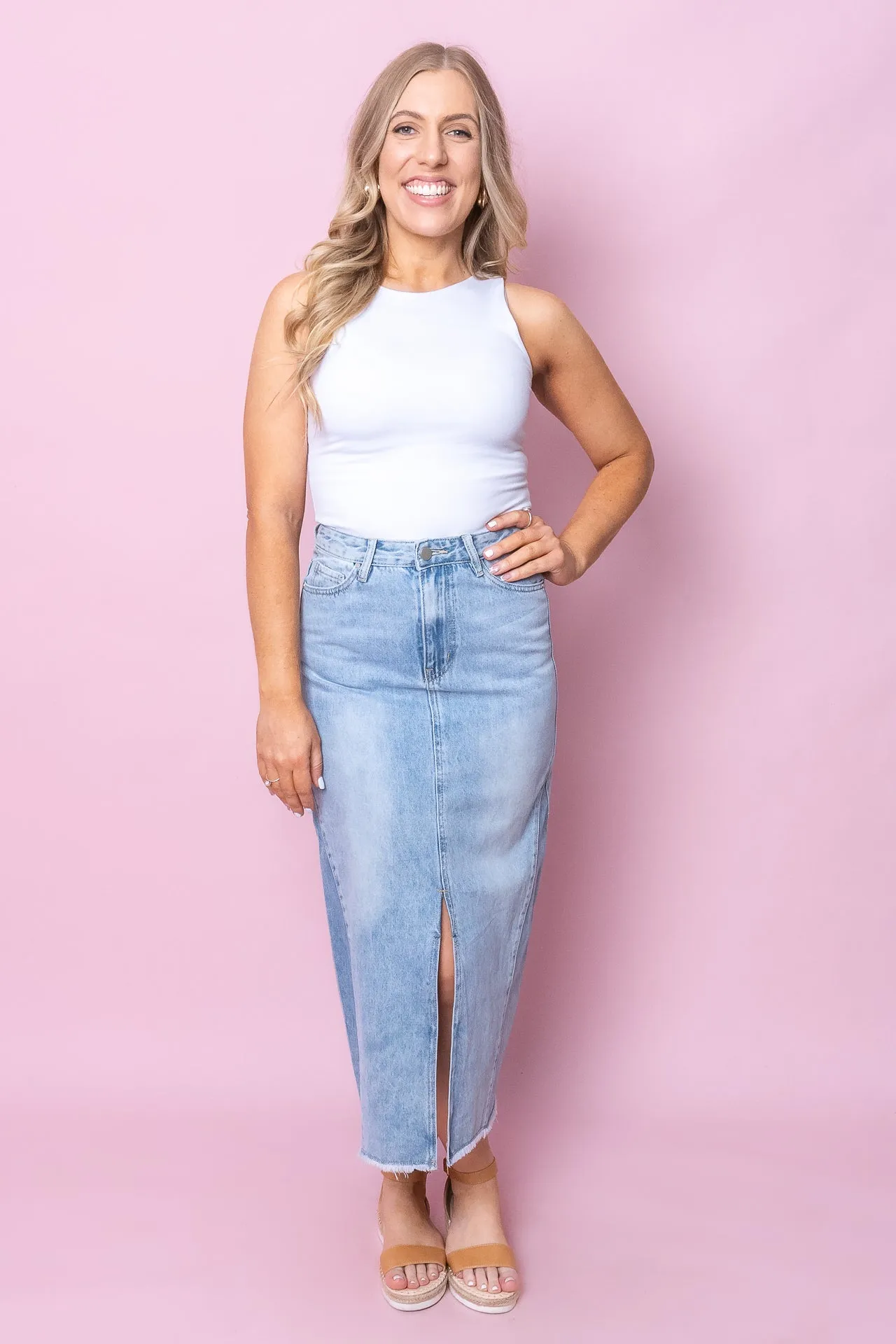 Clover Skirt in Light Denim sold by Always Alice product image thumbnail 2