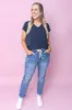 Manly Vee Tee in Navy - Foxwood sold by Always Alice
