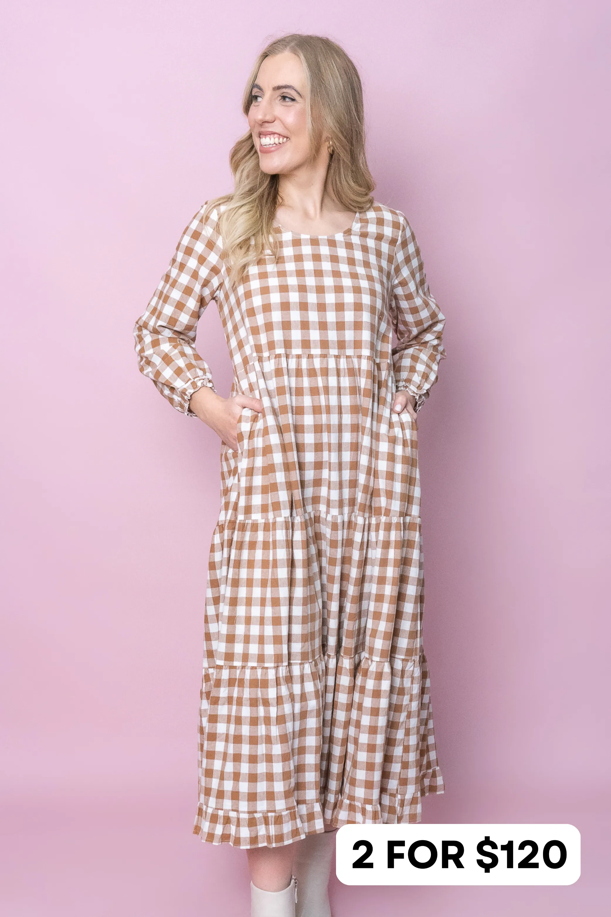 Josephina Dress in Mocha sold by Always Alice product image thumbnail 2