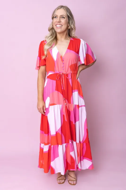 Arabella Dress in Red sold by Always Alice