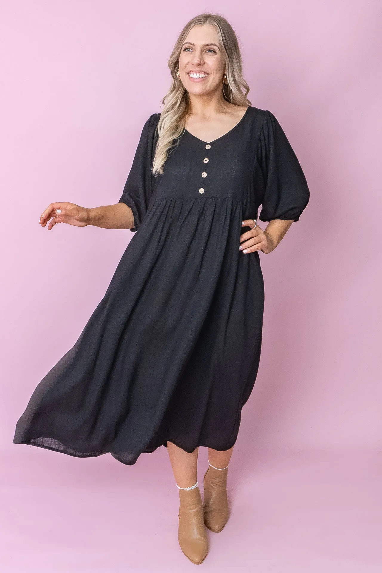 Emery Midi Dress in Black sold by Always Alice product image thumbnail 5