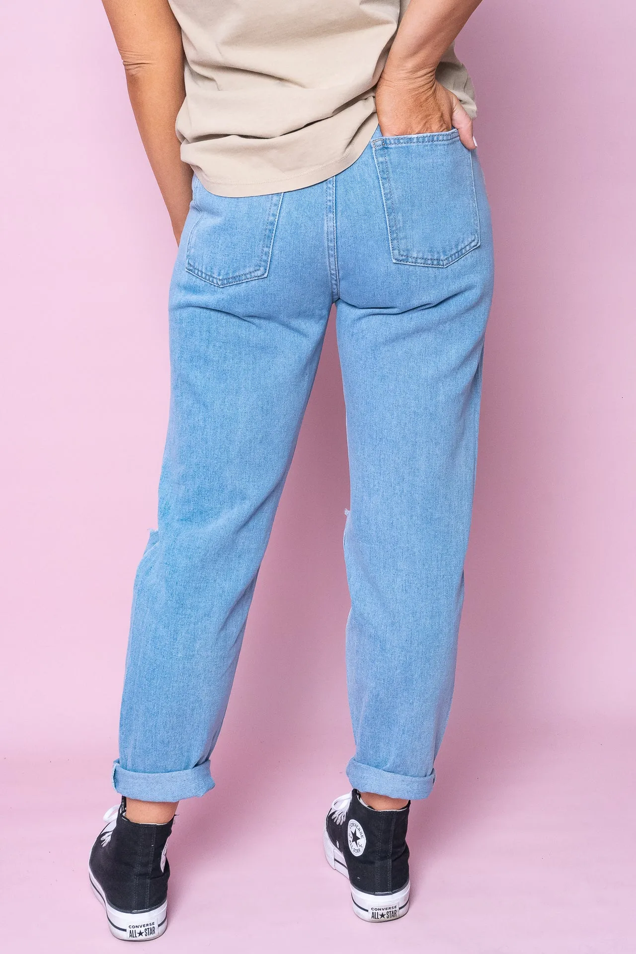 Cleo Denim Jeans in Light Blue sold by Always Alice product image thumbnail 5