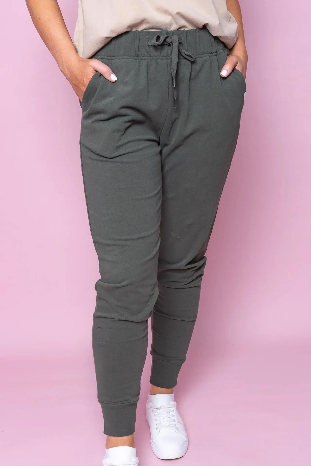 Lazy Days Joggers in Khaki - Foxwood sold by Always Alice product image thumbnail 2