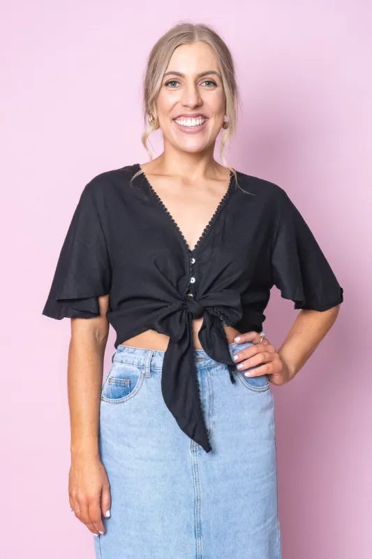 Maya Top in Black - Final Sale sold by Always Alice