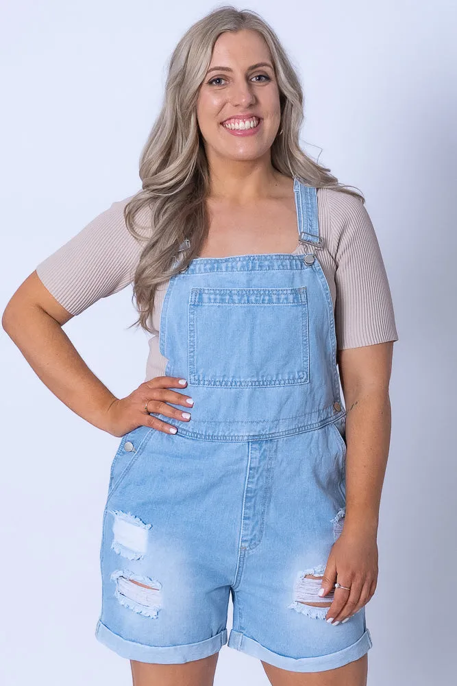 Jayla Overalls in Light Denim sold by Always Alice product image thumbnail 2
