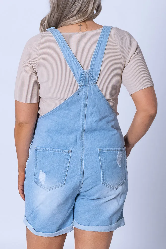 Jayla Overalls in Light Denim sold by Always Alice product image thumbnail 5