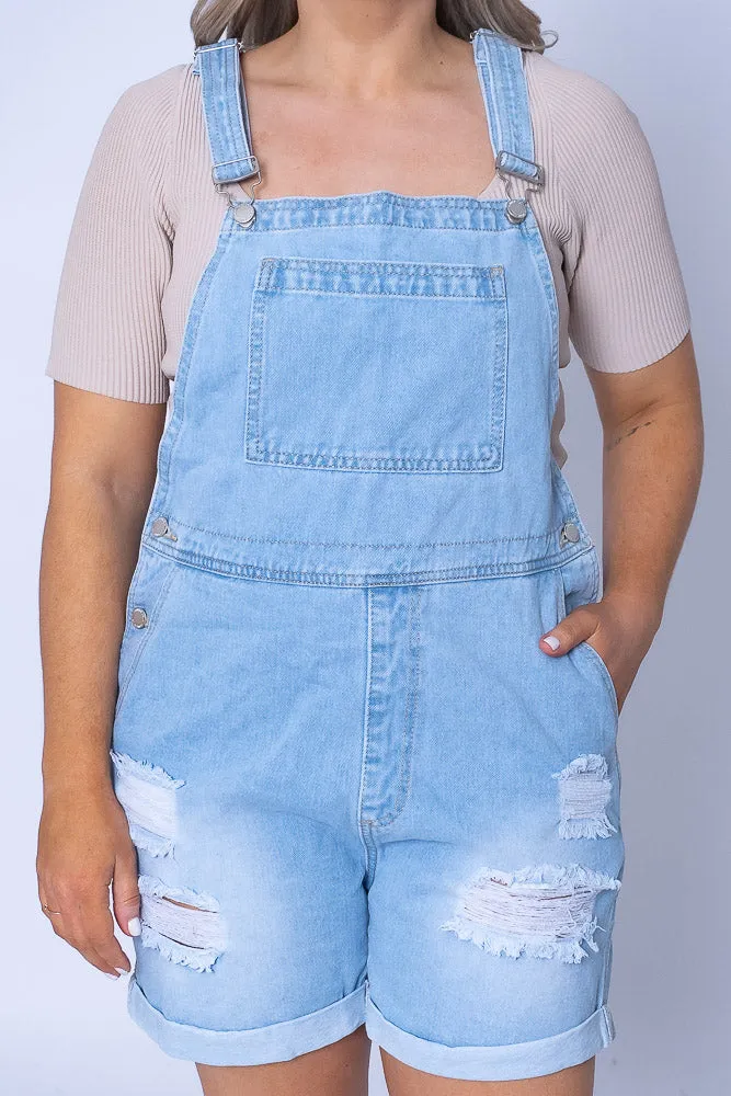 Jayla Overalls in Light Denim sold by Always Alice product image thumbnail 3