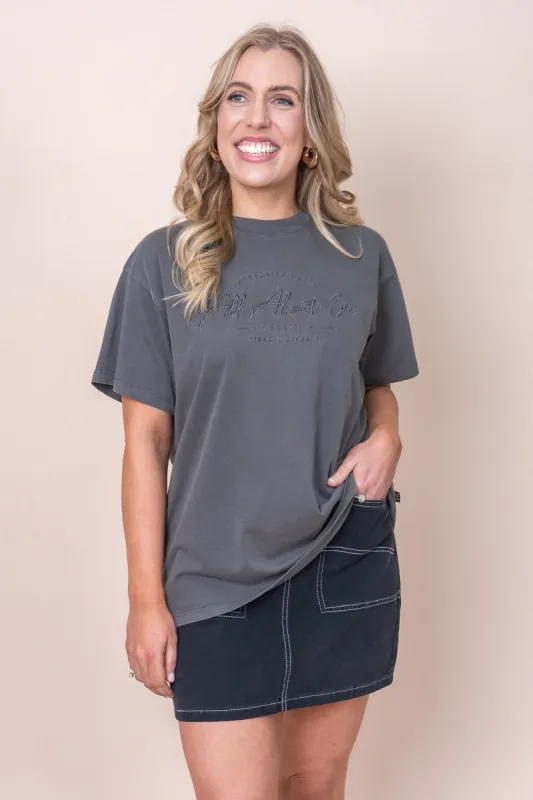 Classic Tee in Charcoal - All About Eve - Final sale sold by Always Alice