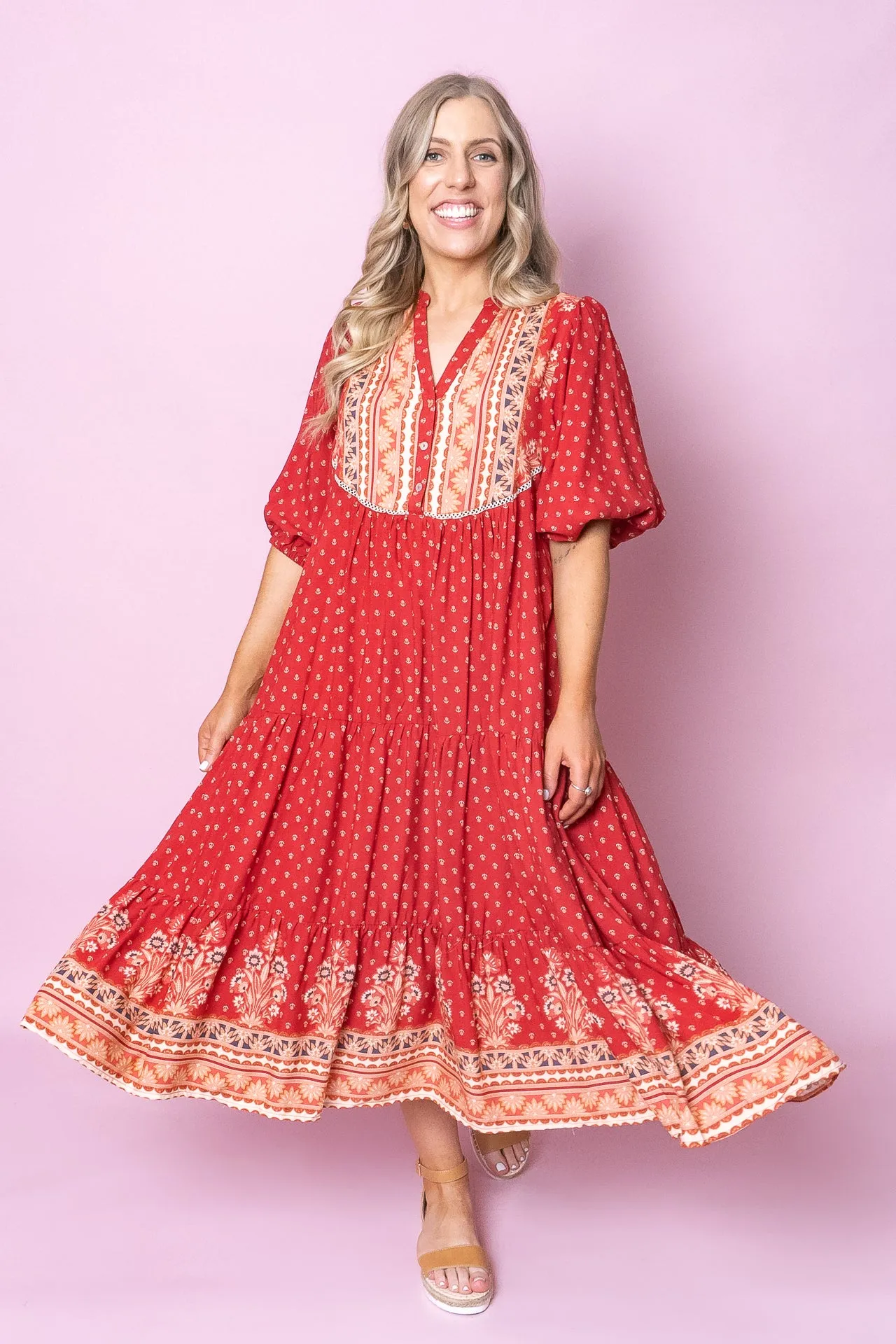 Greta Dress in Red - Final Sale sold by Always Alice product image thumbnail 2