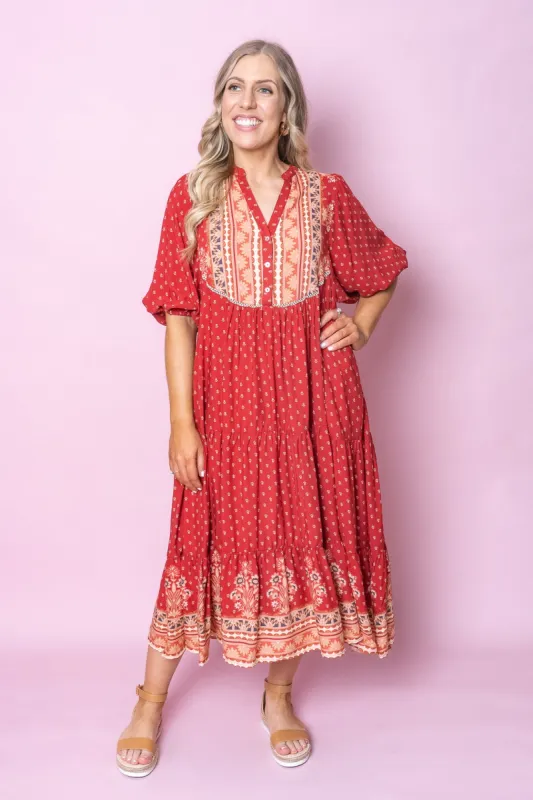 Greta Dress in Red - Final Sale sold by Always Alice