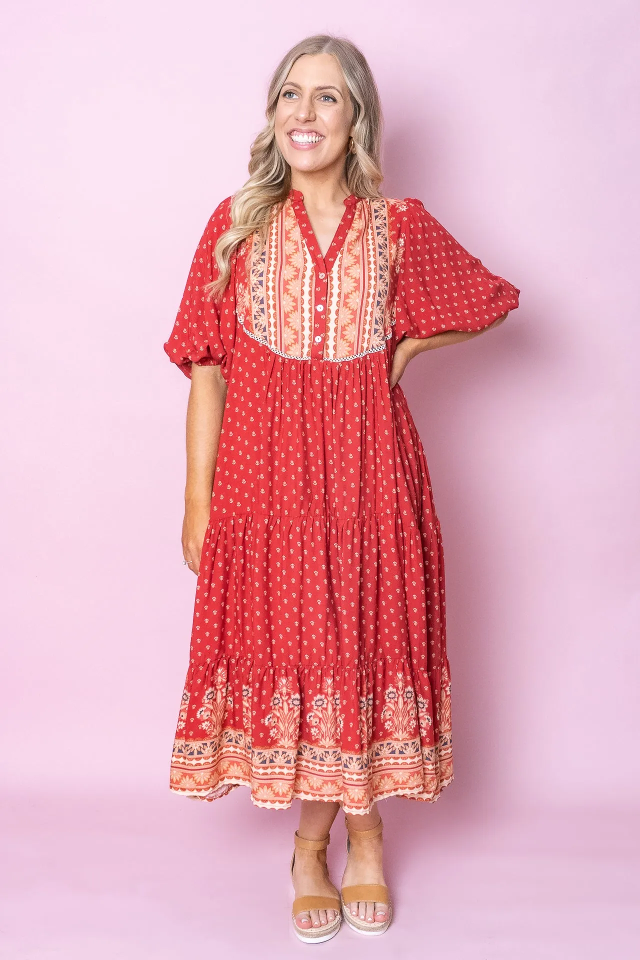 Greta Dress in Red - Final Sale sold by Always Alice product image thumbnail 3