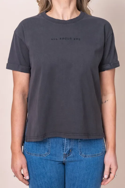 AAE Washed Tee in Washed Black - All About Eve sold by Always Alice