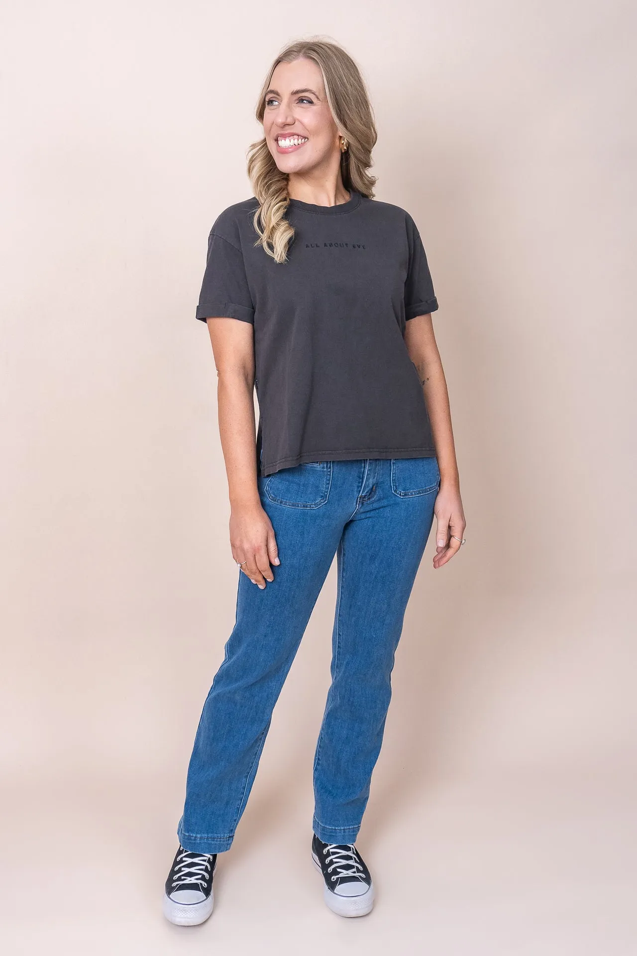 AAE Washed Tee in Washed Black - All About Eve sold by Always Alice product image thumbnail 3