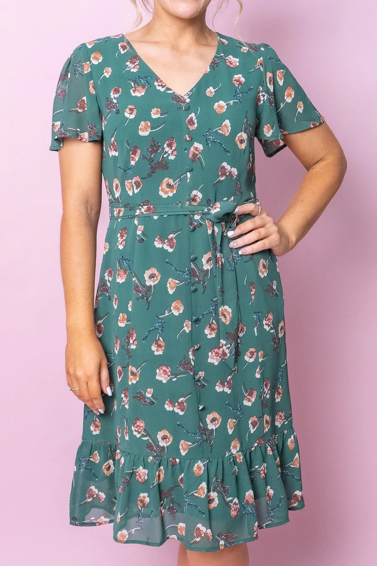 Rosemary Dress in Dark Green sold by Always Alice product image thumbnail 3