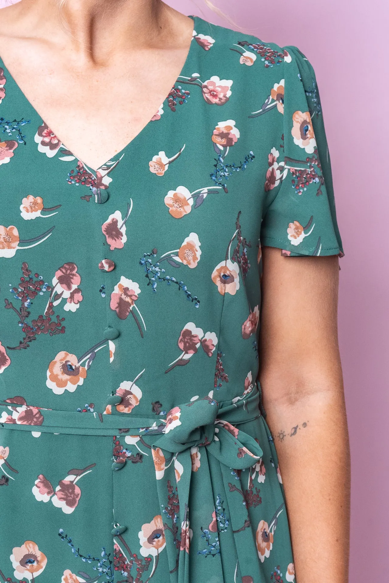 Rosemary Dress in Dark Green sold by Always Alice product image thumbnail 4