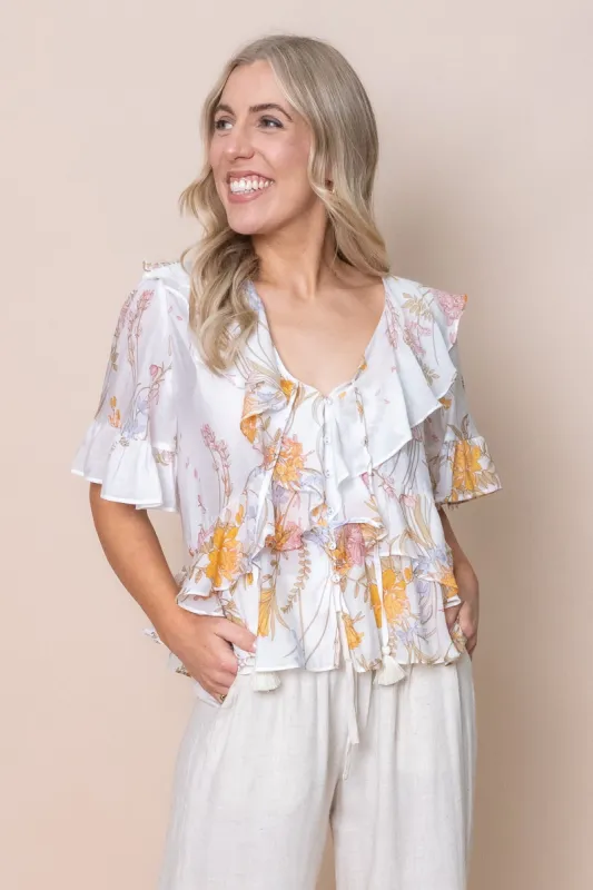 Lily Top in White sold by Always Alice