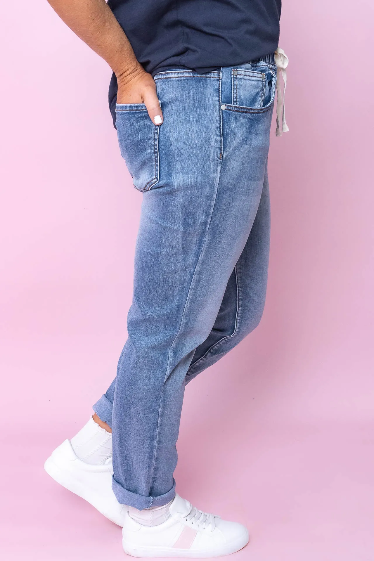 Juliette Joggers in Light Denim - Foxwood sold by Always Alice product image thumbnail 4