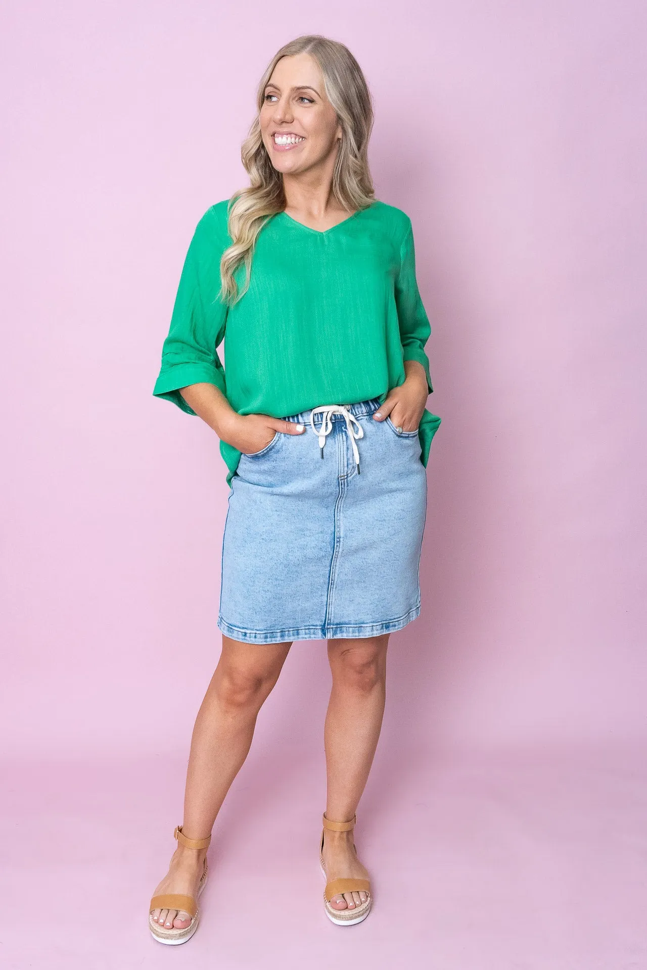 Morgan Top in Bright Green sold by Always Alice product image thumbnail 2