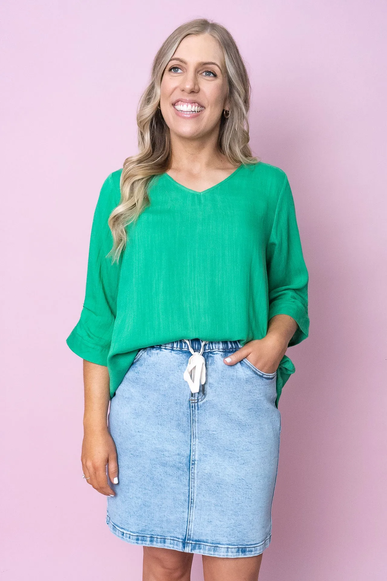 Morgan Top in Bright Green sold by Always Alice product image thumbnail 4