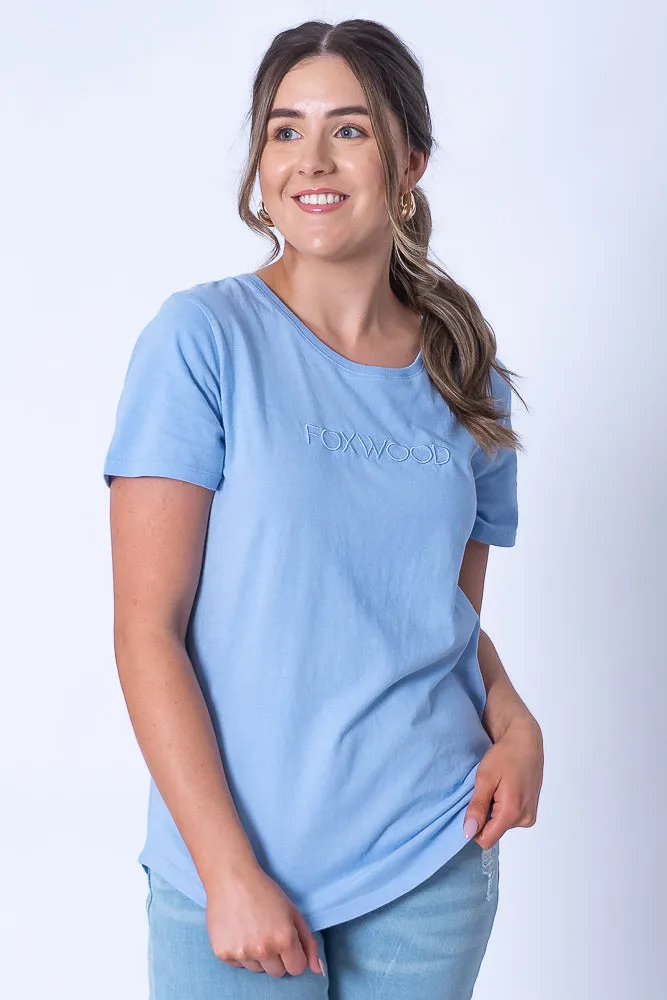 Foxwood Tee in Light Blue - Foxwood sold by Always Alice
