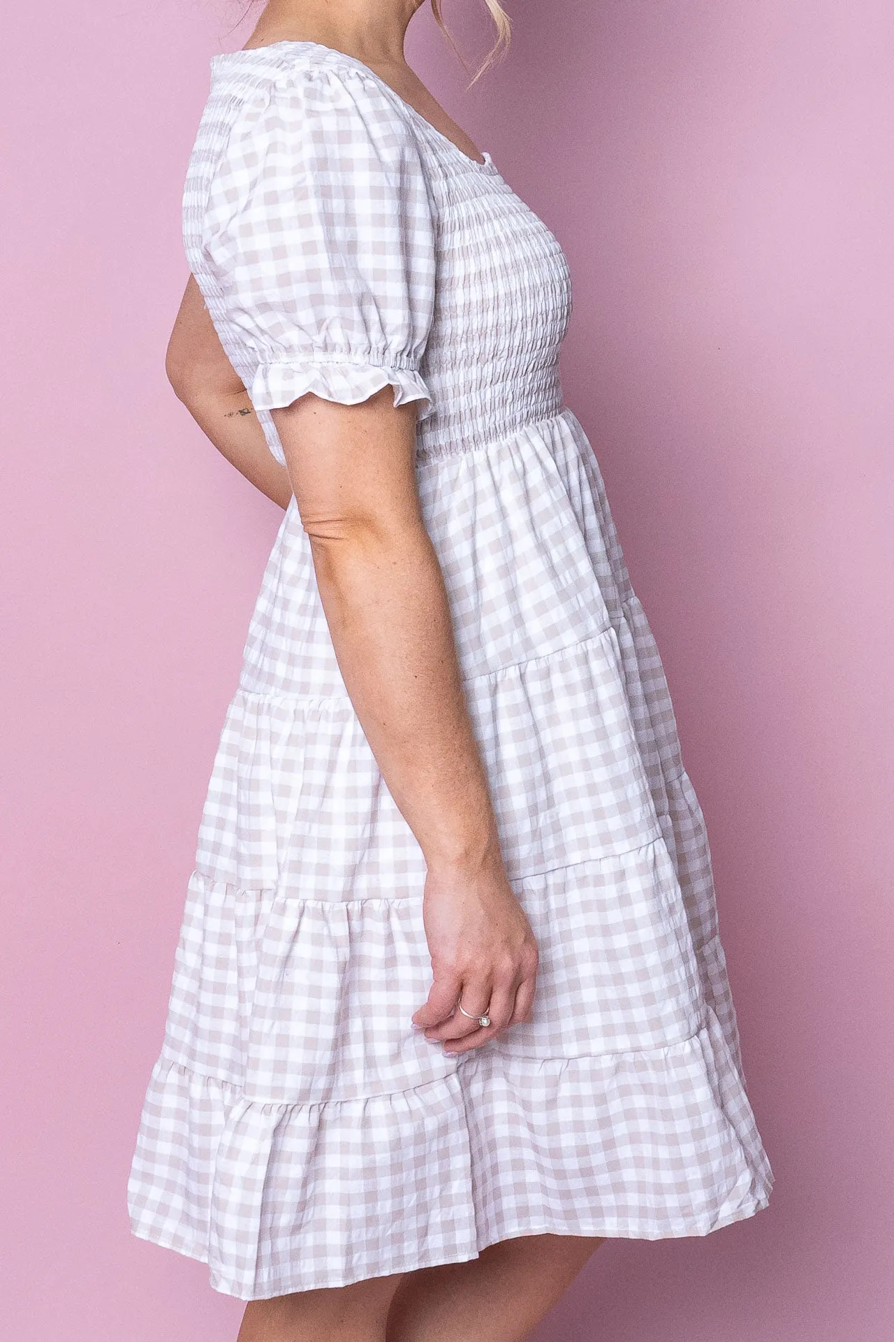 Magdalena Dress in Beige - Final Sale sold by Always Alice product image thumbnail 5