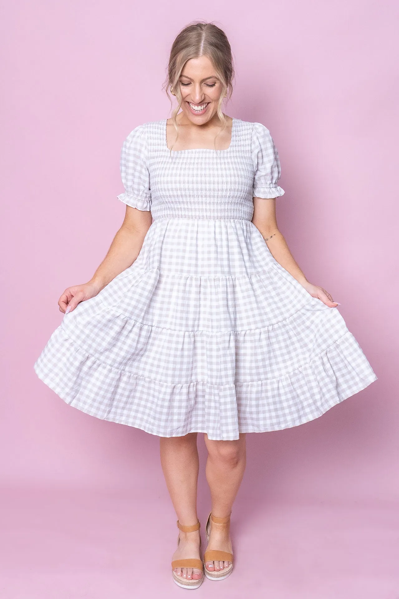 Magdalena Dress in Beige - Final Sale sold by Always Alice