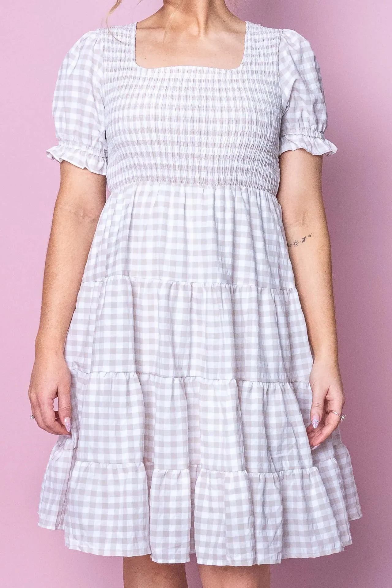 Magdalena Dress in Beige - Final Sale sold by Always Alice product image thumbnail 2