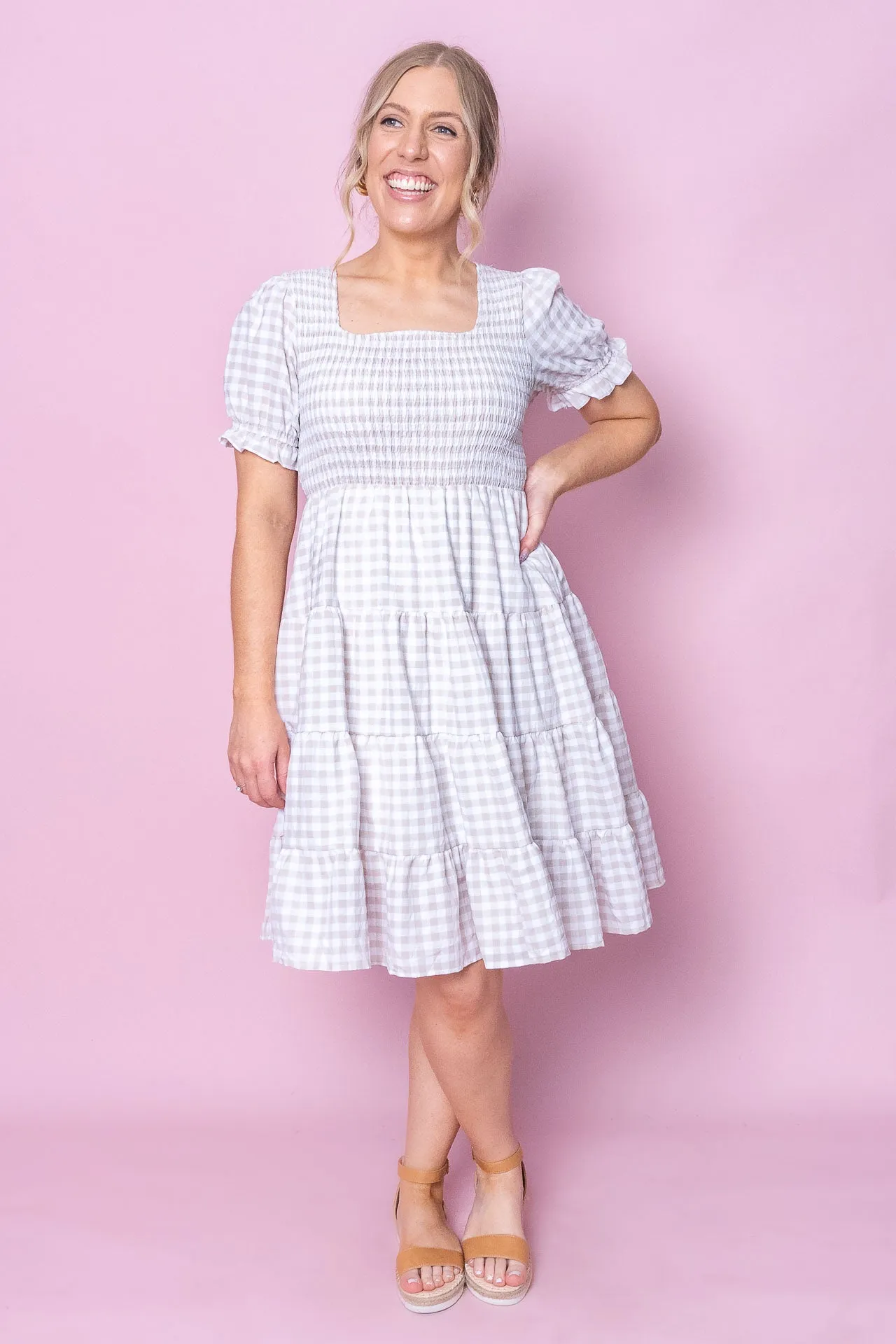 Magdalena Dress in Beige - Final Sale sold by Always Alice product image thumbnail 3