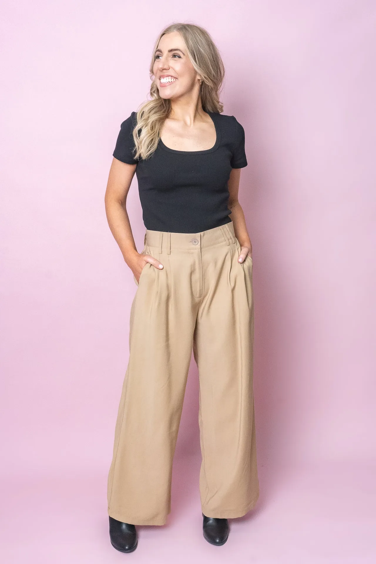 Mindi Pants in Fawn - Final Sale sold by Always Alice