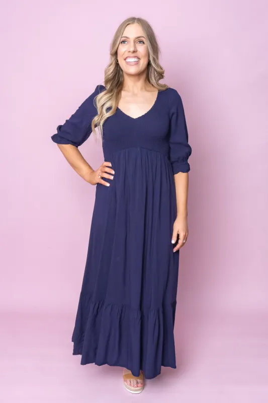 Rhianna Dress in Indigo sold by Always Alice