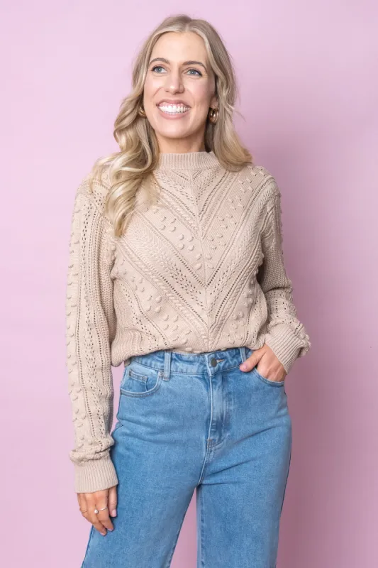 Aimee Jumper in Latte sold by Always Alice