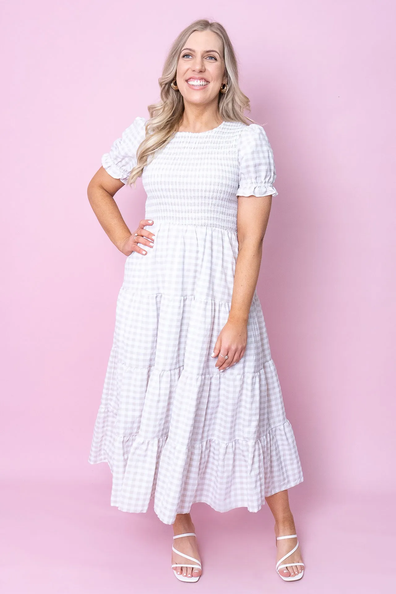 Margot Dress in Beige sold by Always Alice