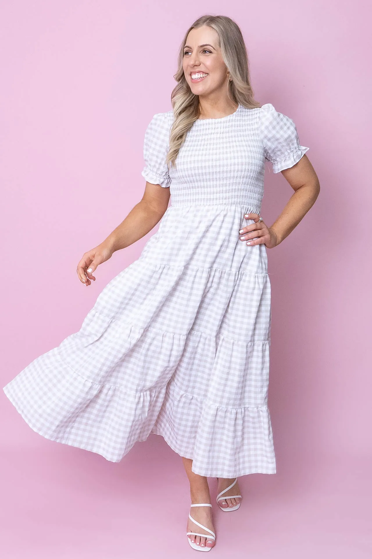 Margot Dress in Beige sold by Always Alice product image thumbnail 3