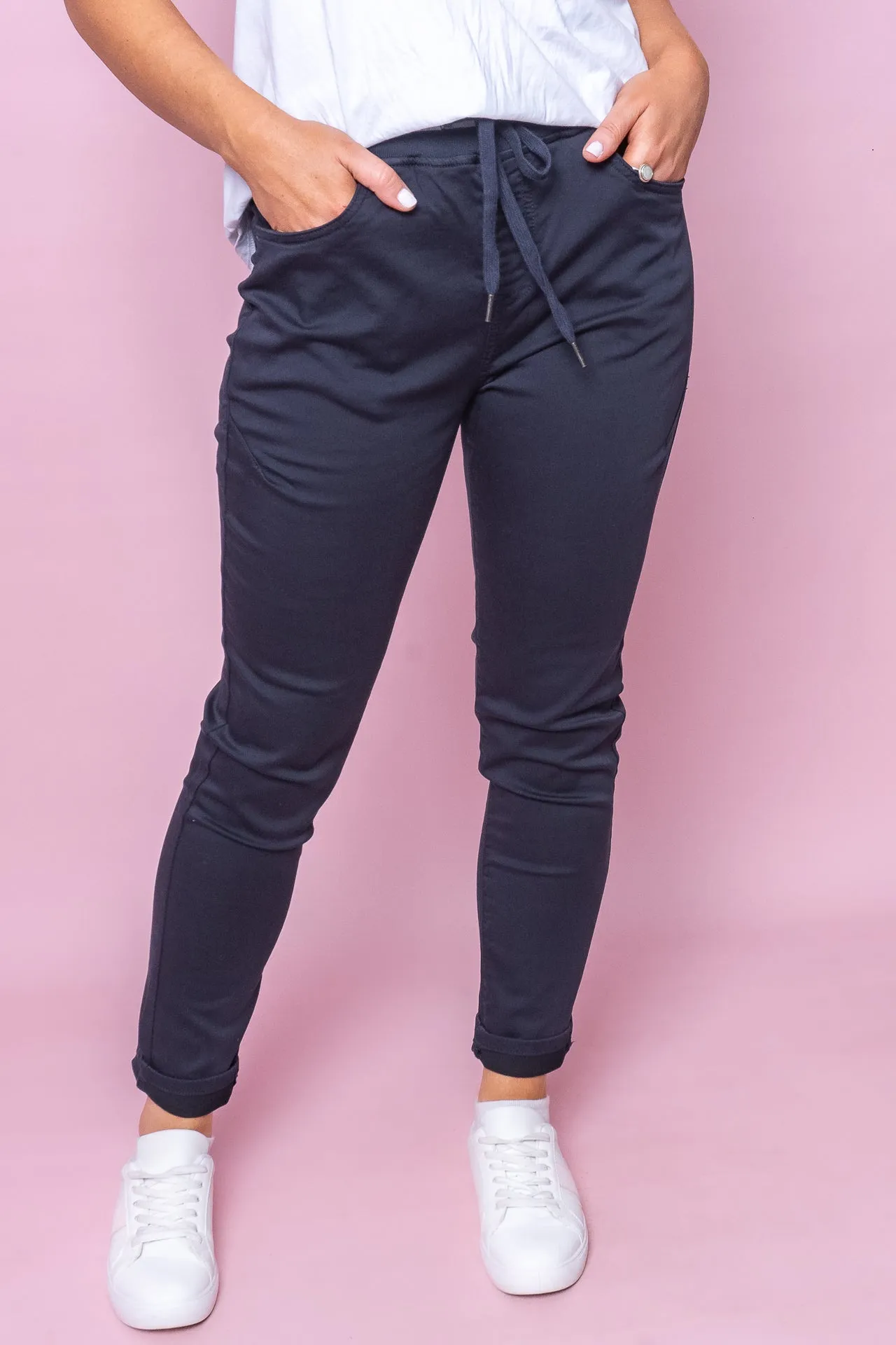 Sylvia Joggers in Navy - Foxwood sold by Always Alice