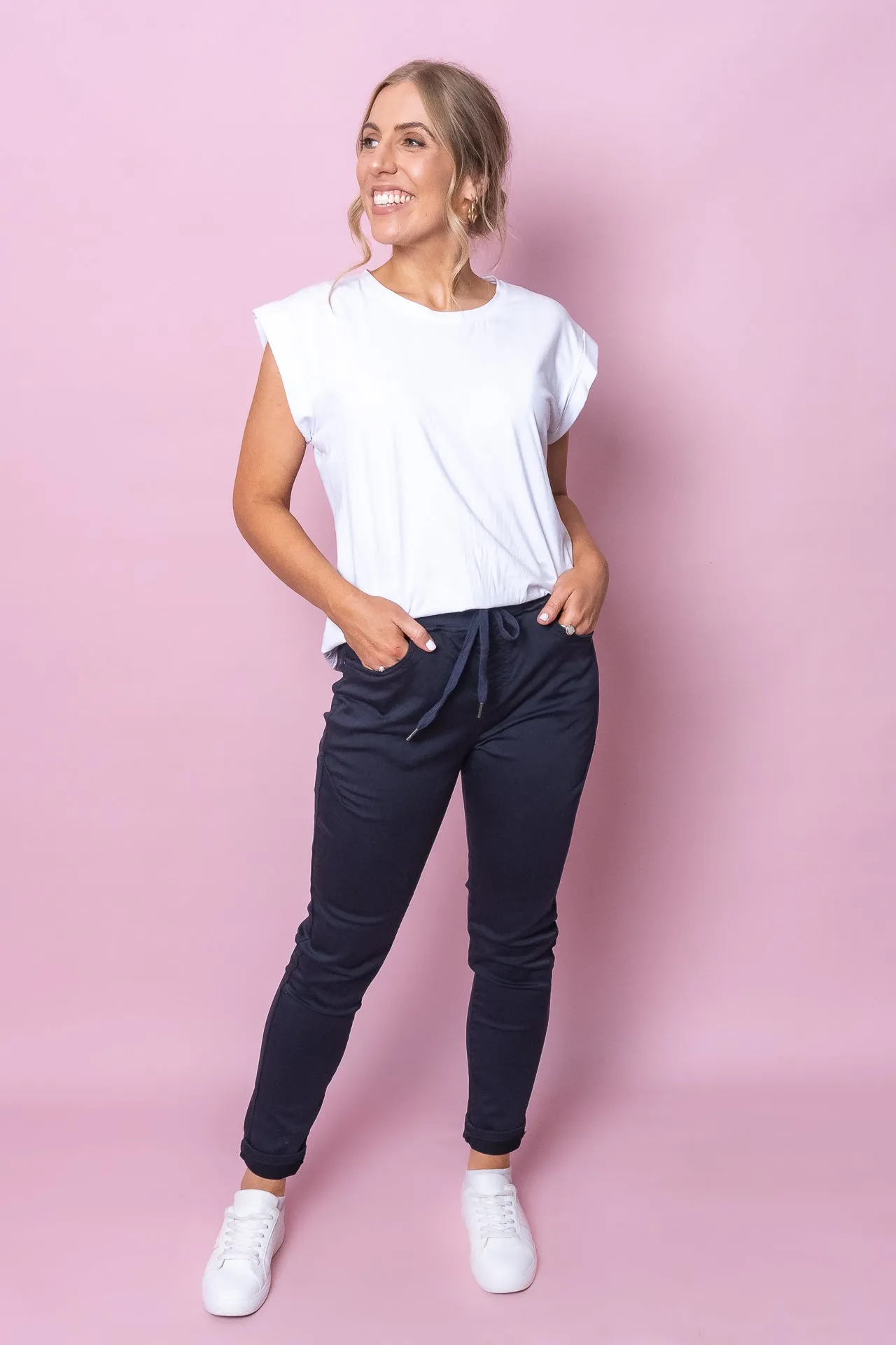 Sylvia Joggers in Navy - Foxwood sold by Always Alice product image thumbnail 2