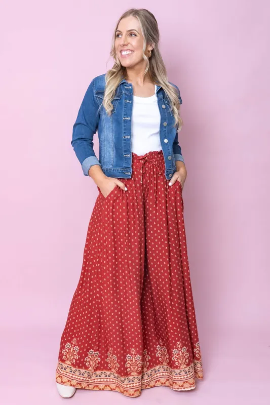Maria Pants in Red sold by Always Alice