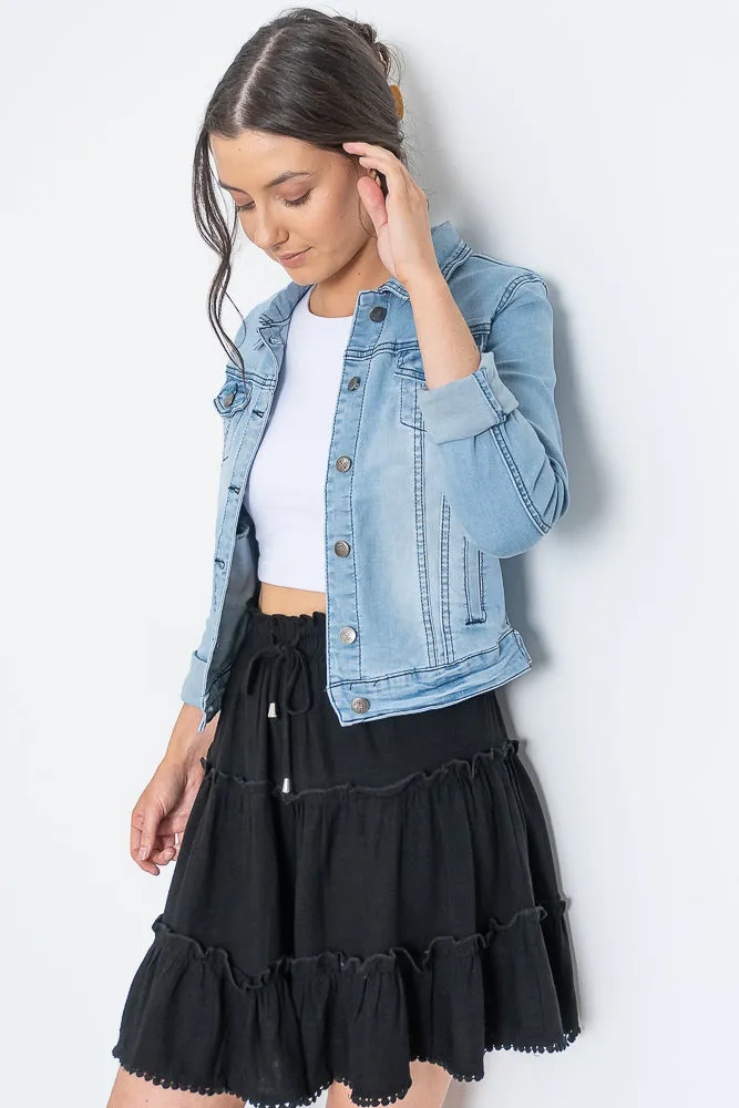 Tyrone Jacket in Light Denim - Final Sale sold by Always Alice product image thumbnail 2