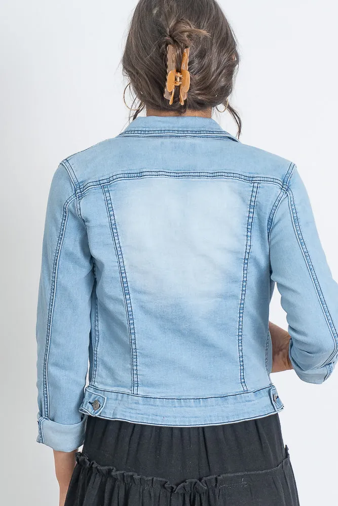 Tyrone Jacket in Light Denim - Final Sale sold by Always Alice product image thumbnail 3