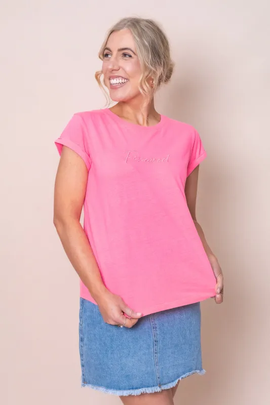Signature Tee in Neon Rose - Foxwood sold by Always Alice