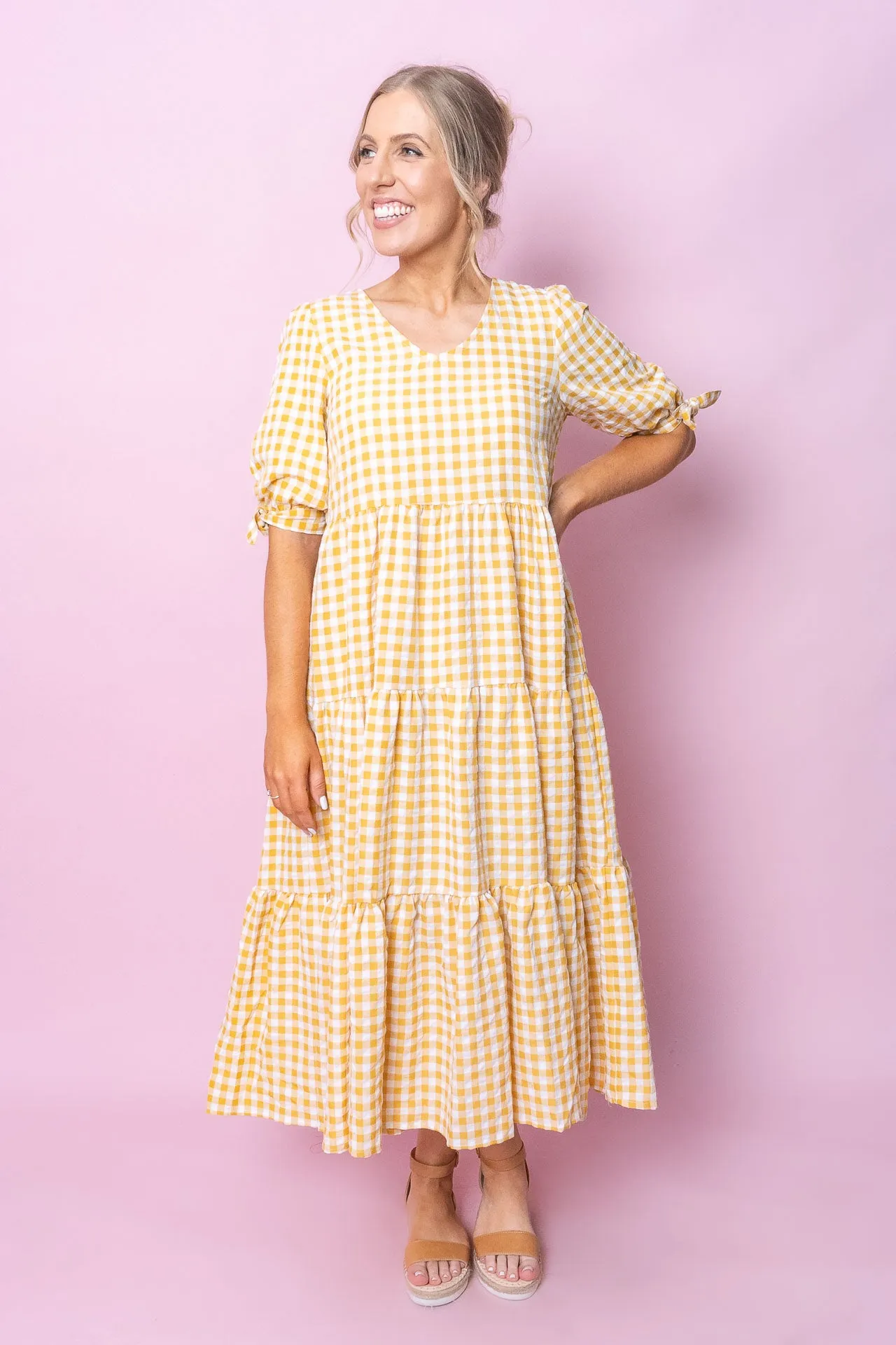 Romy Midi Dress in Tuscan Yellow sold by Always Alice product image thumbnail 5