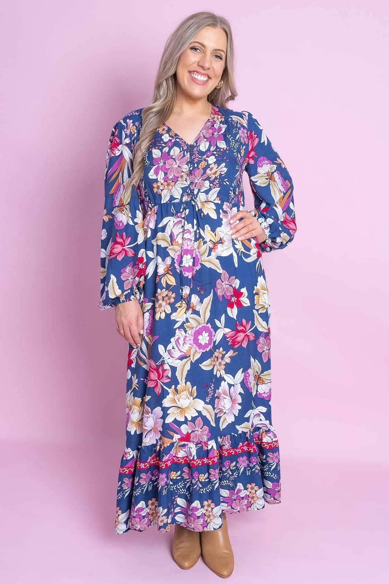 Delwen Dress in Navy sold by Always Alice product image thumbnail 2