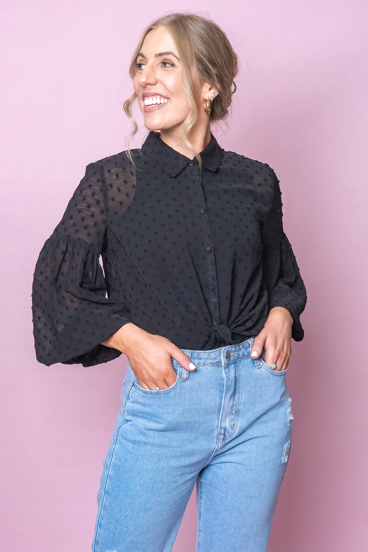 Hira Shirt in Black sold by Always Alice product image thumbnail 2