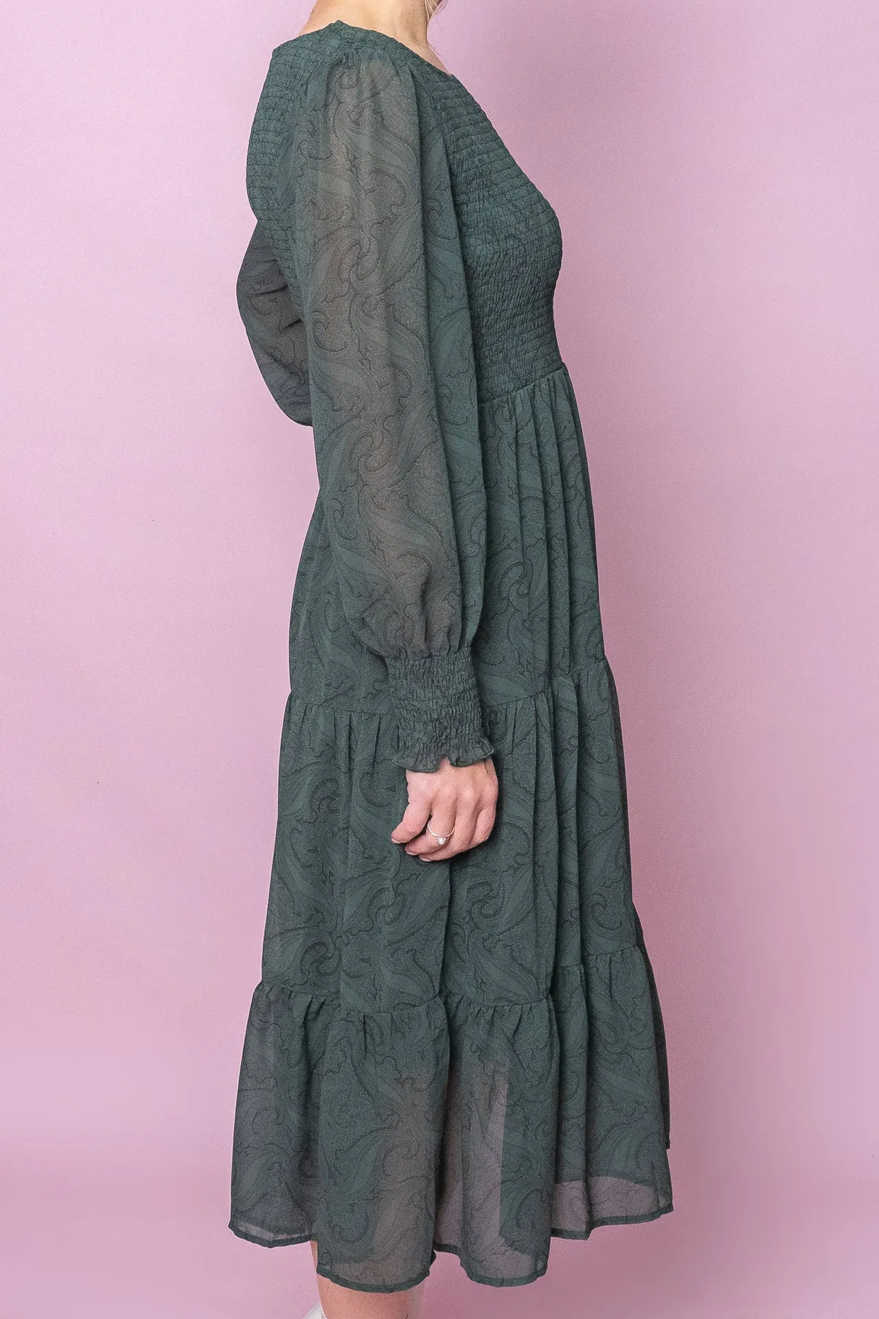Deena Dress in Forest Green sold by Always Alice product image thumbnail 5
