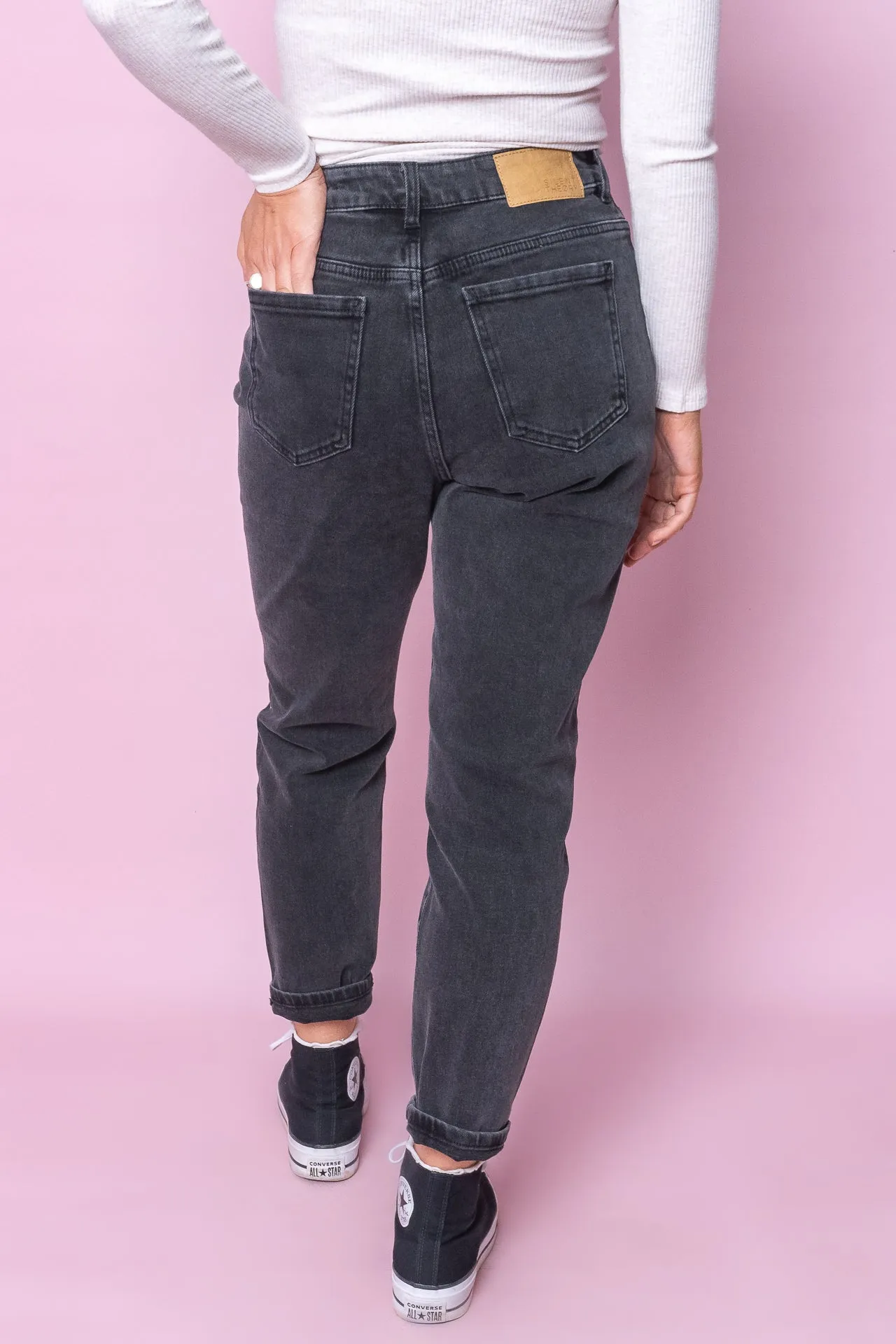 Monica Jeans in Washed Black - Silent Theory sold by Always Alice product image thumbnail 4