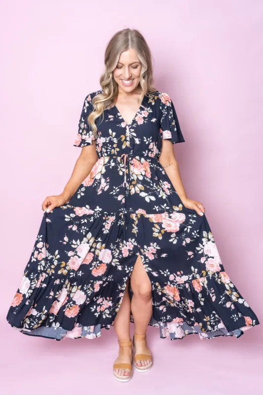 Iris Dress in Navy - Final sale sold by Always Alice