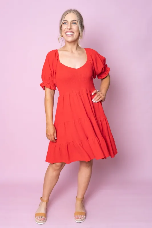 Zuri Dress in Red sold by Always Alice