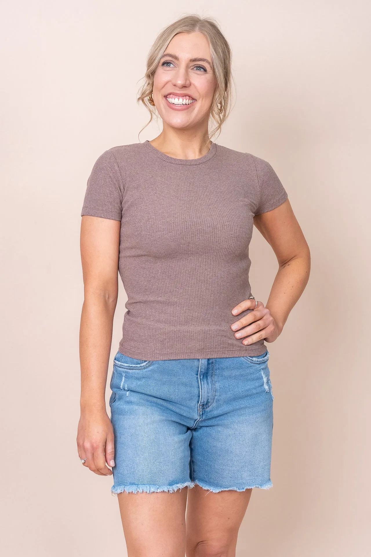 Bella Tee in Brown - Silent Theory - Final Sale sold by Always Alice product image thumbnail 2