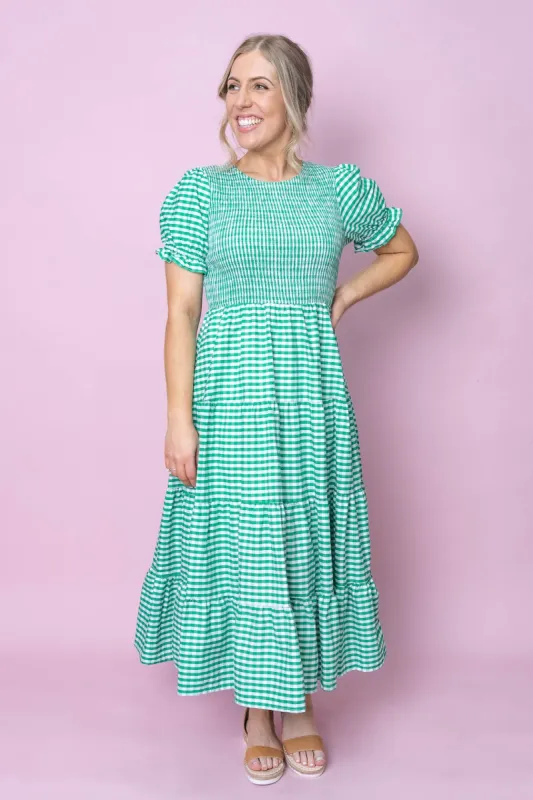 Margot Dress in Emerald sold by Always Alice